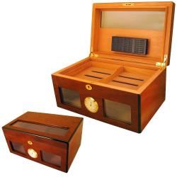 Cuban Crafters Bravo Dos Glass Humidor Set