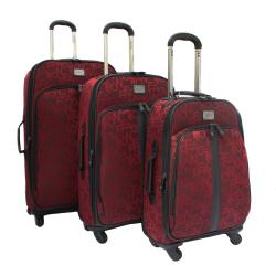 Kenneth Cole Reaction 'Taking Flight' Red 3-piece Expandable Spinner Luggage Set