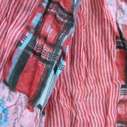 LA77 Women's Multi-colored Patchwork Scarf