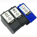 Dell Series 7 CH883, CH884 Black/ Tri-color Ink Cartridges (Remanufactured) (Pack of 3)