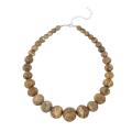 Stonique Creations Sterling Silver Graduating Picture Jasper Necklace