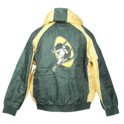 Green Bay Packers Throwback Hooded Heavy Weight Jacket