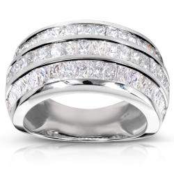 14k White Gold 3 5/8ct TDW Diamond Band (F-G, VS1-VS2)