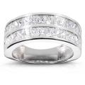 14k White Gold 2 1/2ct TDW Diamond Band (F-G, VS1-VS2)