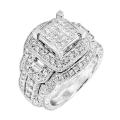 14k White Gold 2ct TDW White Diamond Ring (G, SI1-SI2)