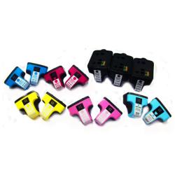 HP 02 Black/ Color Ink Cartridge (Remanufactured) (Pack of 13)