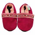 Red Suede Soft Sole Leather Baby Shoes