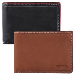 Tumi Men's Slim Topstitch Leather Bi-fold Wallet