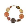 Stonique Creations Goldplated Multi-gemstone Bracelet