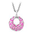 Inox Stainless Steel Pink Heart Necklace