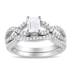 14k White Gold 1ct TDW Diamond Ring Set (G-H, I1-I2)