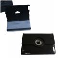 Premium Apple iPad 2 Leather Binder Case with Detachable Keyboard and Swivel Stand