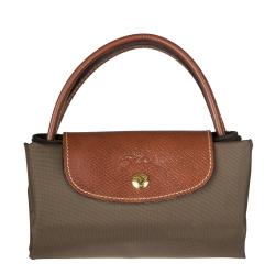 Longchamp 'Le Pliage' Mini Army Green Nylon Tote Bag