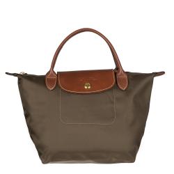 Longchamp 'Le Pliage' Mini Army Green Nylon Tote Bag