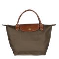 Longchamp 'Le Pliage' Mini Army Green Nylon Tote Bag
