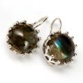 Sterling Silver Labradorite Earrings (India)