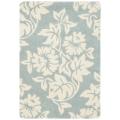 Handmade New Zealand Wool Bliss Blue Rug (2' x 3')