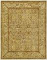 Handmade Mahal Beige New Zealand Wool Rug (11' x 17')