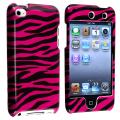 Hot Pink/ Black Zebra Snap-on Case for Apple iPod Touch 4th Generation