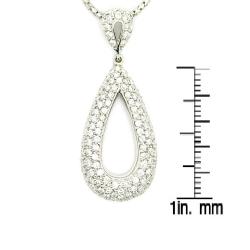 D'sire 18k White Gold 4/5ct TDW Diamond Pendant (G-H, VS1-VS2)