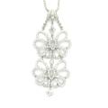 D'sire 18k White Gold 2 2/5ct TDW Diamond Pendant (G-H, VS1-VS2)