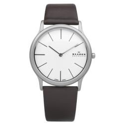 Skagen Men's Steel Super Slim Brown Watch