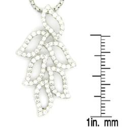 D'sire 18k White Gold 3/4ct TDW Diamond Pendant (G-H, VS1-VS2)