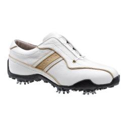 FootJoy Women's LoPro White/ Tan Golf Shoes