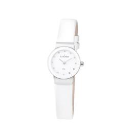 Skagen Denmark Women's White Glitz Crystal Watch