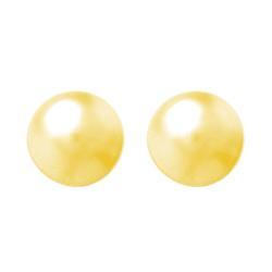 Gold over Sterling Silver 10-mm Ball Stud Earrings
