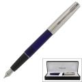 Parker Frontier Translucent Blue Chrome Trim Medium Fountain Pen