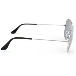 Ray-Ban Unisex RB3044 Silver Small Aviator Sunglasses