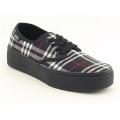 Vans Women's 'Paityn' Black Plaid Sneakers (Size 7)