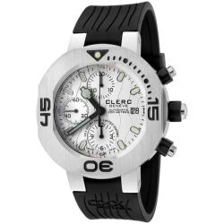 Clerc Men's 'CXX Scuba 250' Black Rubber Watch
