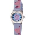 Activa Juniors Light Blue Rubber With Lilac Cat Design Watch