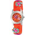 Activa Juniors Dark Orange Rubber With Multicolor Design Watch
