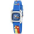Activa Juniors Blue Rubber With Multicolor Car Design Watch