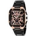 Cerruti I88I Men's 'Pianosa' Black Ion-Plated Stainless Steel Watch