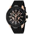 Cerruti I88I Men's 'Vivalto' Black Silicon Watch