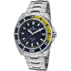 Bulova Men's 'Marine Star' Stainless Steel Watch