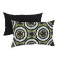 Pillow Perfect Green Medallions Throw Pillow