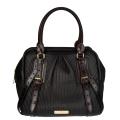 Burberry Pleated Leather Bowler Bag