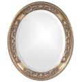 Mandy Silver Resin Oval Mirror