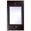 Columbia Brown Leather Mirror