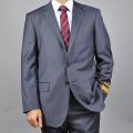 Enzo Tovare Men's Charcoal Grey Wool Suit