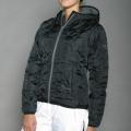 Marker Women's Diamond Quilted Black Hoodie
