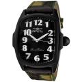 Invicta Men's 'Lupah' Green Camouflage Genuine Leather Watch