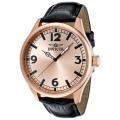Invicta Men's 'Specialty' Black Leather Watch