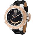 Invicta Men's 'Subaqua/Noma III' Black Genuine Leather Watch