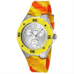 Invicta Women's 'Angel' Multi-Yellow Polyurethane Watch